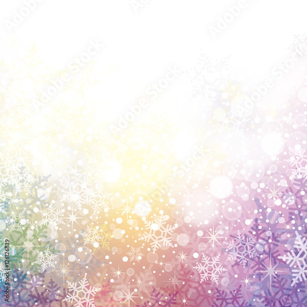 Fototapeta 雪の結晶の背景素材