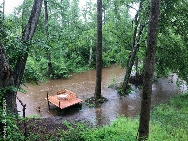 Obraz Hochwasser - Steg