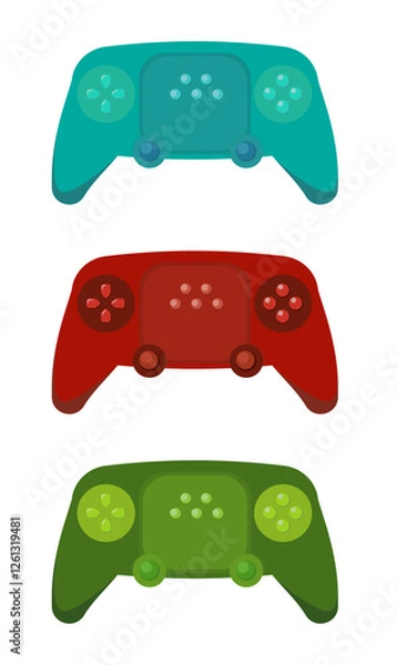 Obraz Joysticks set in 3 colors