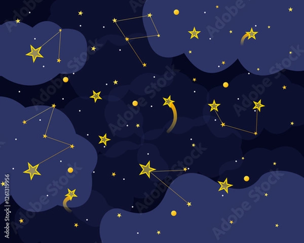 Obraz Starry night sky 