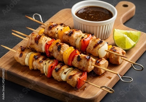 Obraz Grilled Chicken Skewers
