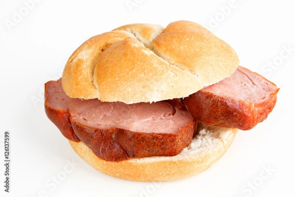 Obraz Ser wątróbkowy w bułce