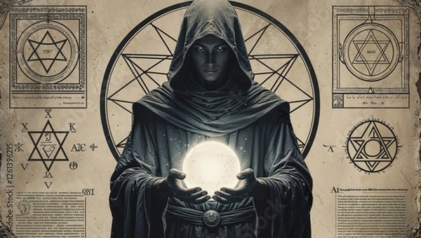 Fototapeta Neon Eden: AI-Crafted Jungle Pyramids with Bioluminescent Vines Under a Cyber Moon