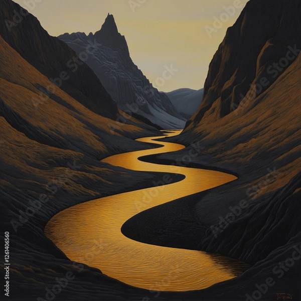 Obraz sunrise in the mountains