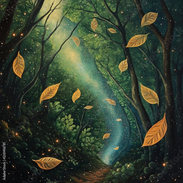 Fototapeta autumn in the forest