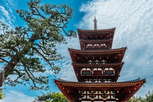 Obraz 【奈良県】薬師寺 西塔（世界文化遺産）