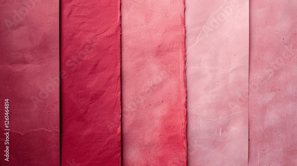 Fototapeta red to pink shades wall realistic 