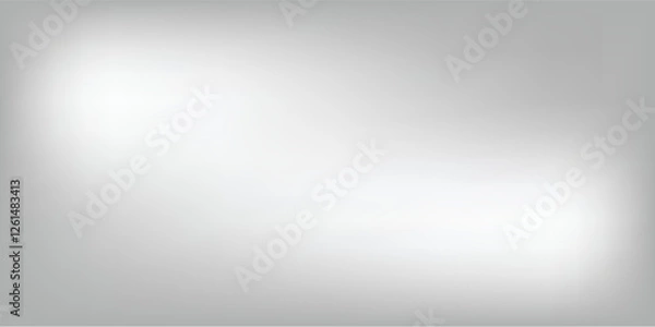 Fototapeta Silver foil background with metal mirror texture. Chrome gradient surface with light gloss