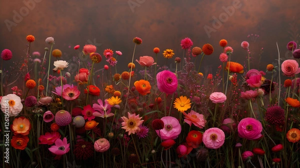 Obraz Spring field of flowers