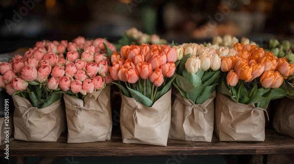 Obraz Spring flower bouquets