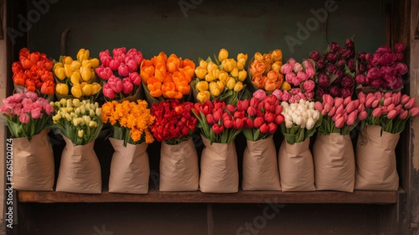 Obraz Spring flower bouquets