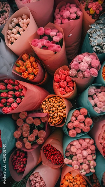 Obraz Spring flower bouquets