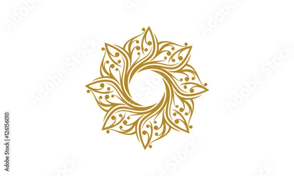 Obraz Elegant Abstract Circular Logo Image Vector