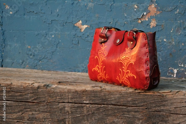 Obraz leather handbag