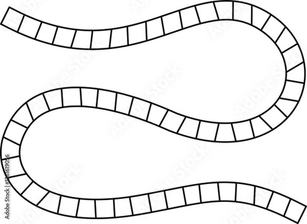Obraz board game path outline