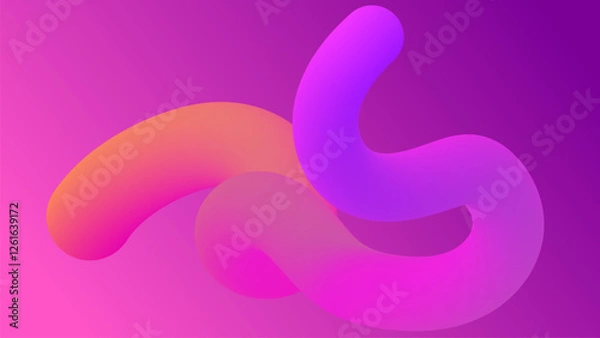 Fototapeta ABSTRACT BACKGROUND ELEGANT PINK PURPLE GRADIENT 3D FLUID SWIRL WAVY SMOOTH LIQUID COLORFUL DESIGN VECTOR TEMPLATE GOOD FOR MODERN WEBSITE, WALLPAPER, COVER DESIGN	