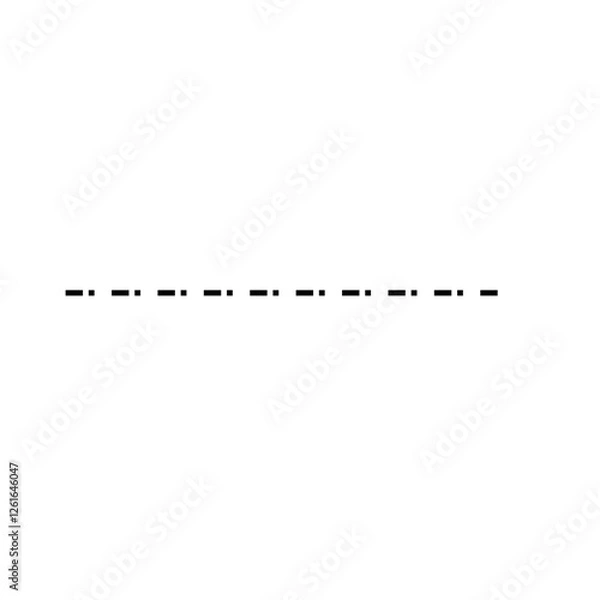 Fototapeta dotted line border icon