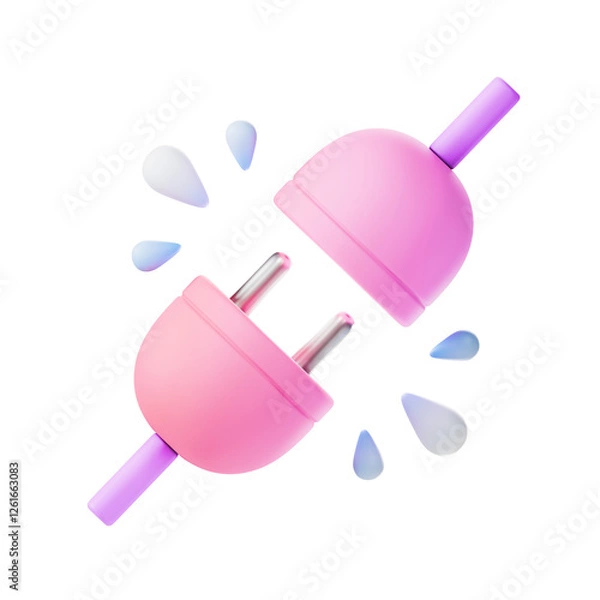 Fototapeta no connection 3d illustration