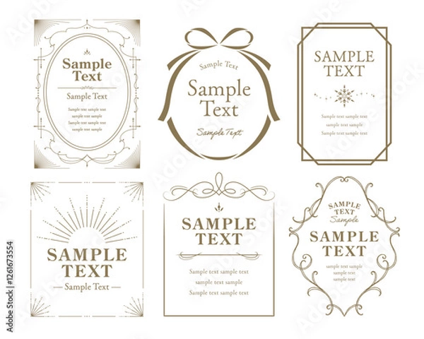 Fototapeta エレガントでアンティークなフレーム色々