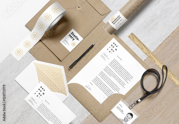 Obraz Packaging and Mailer Mockup