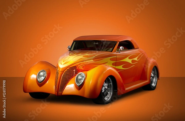 Obraz Custom Roadmaster - Orange Background