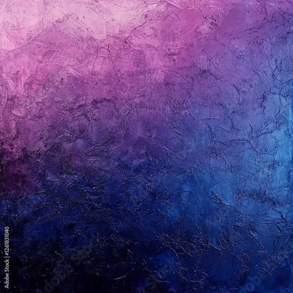 Obraz Deep Blue-Purple Gradient with a Grainy Texture, Generative AI