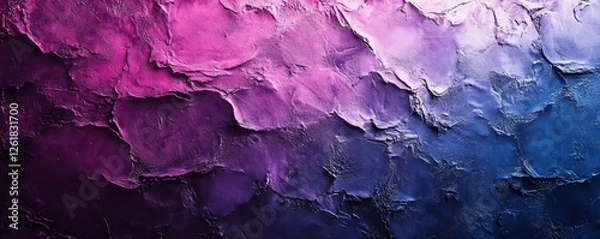 Obraz Vibrant Purple-Blue Gradient with a Grainy Texture, Generative AI