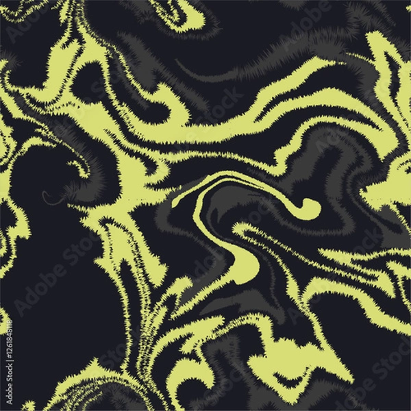Obraz Marble Weird Line illustration Vector Seamless Pattern Art   