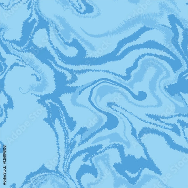 Obraz Marble Weird Line illustration Vector Seamless Pattern Art   