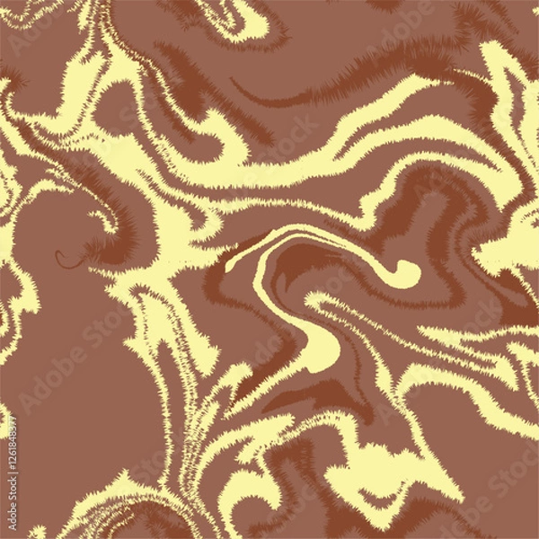 Obraz Marble Weird Line illustration Vector Seamless Pattern Art   