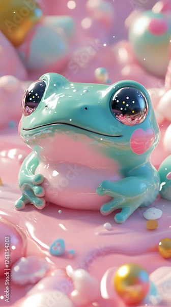 Obraz 3D Frog