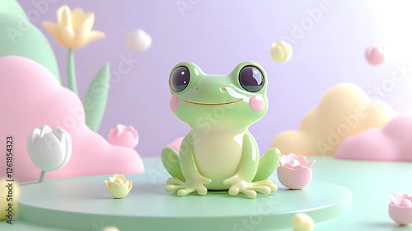 Obraz 3D Frog