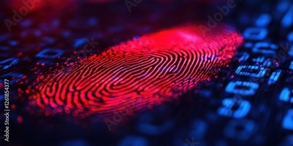 Obraz Digital Fingerprint: Biometric Security in a Cyberspace