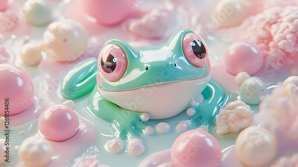 Obraz 3D Frog
