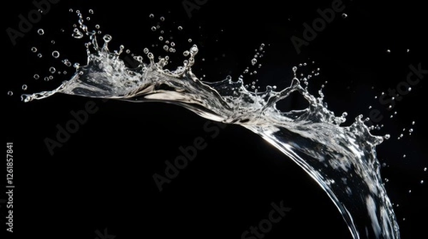 Fototapeta arc water spray isolated