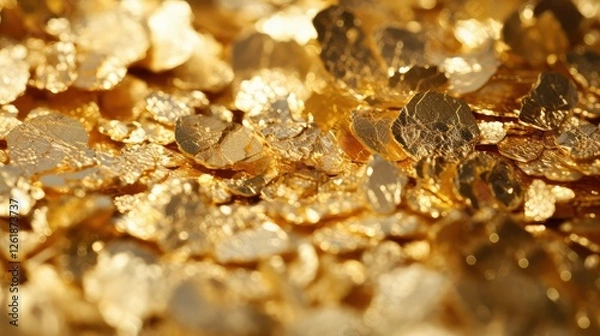 Fototapeta opulent gold flake texture