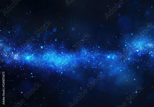 Fototapeta Abstract cosmic blue space background