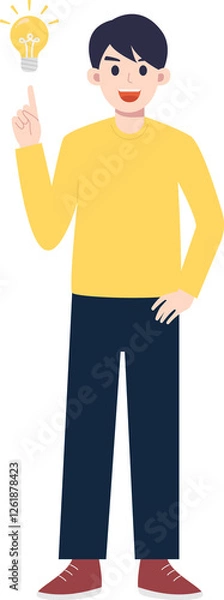 Obraz man Creative Idea