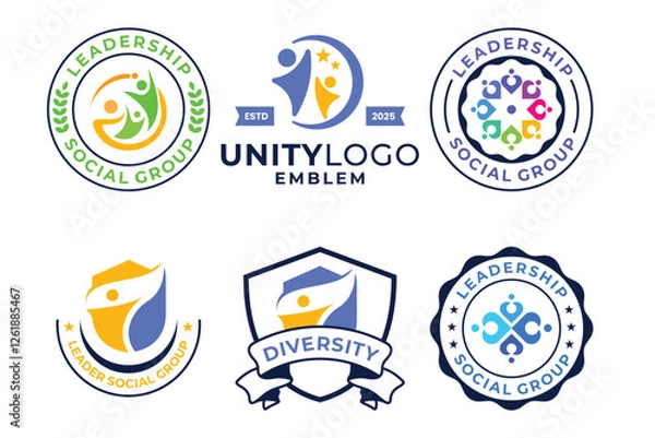 Obraz Collections Of Community  Emblem Logo Design Template