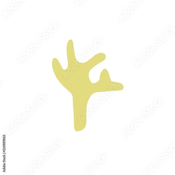 Fototapeta abstract coral shape