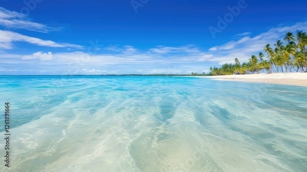 Obraz sand blue water beach