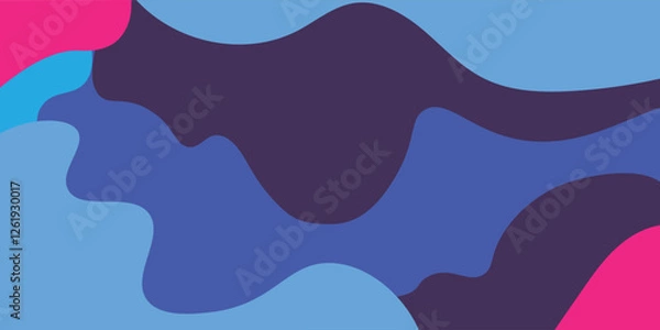 Obraz Abstract geometric pop art background with wave pattern. Vector pattern. EPS 10