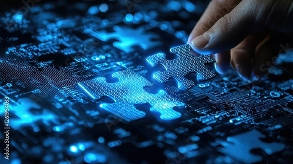 Fototapeta Hands-on workshop solving digital challenges with circuit board technology