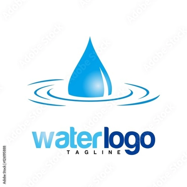 Obraz water vector logo