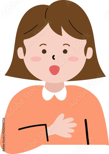 Obraz 자기소개 하는 여자