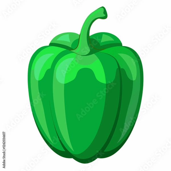 Fototapeta green bell pepper