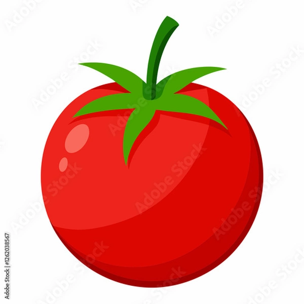 Fototapeta tomato on a white background