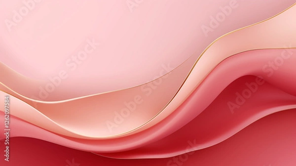 Fototapeta Soft Gradient Abstract Background for Design. A smooth, flowing gradient of pink tones, perfect for backgrounds or artistic designs.