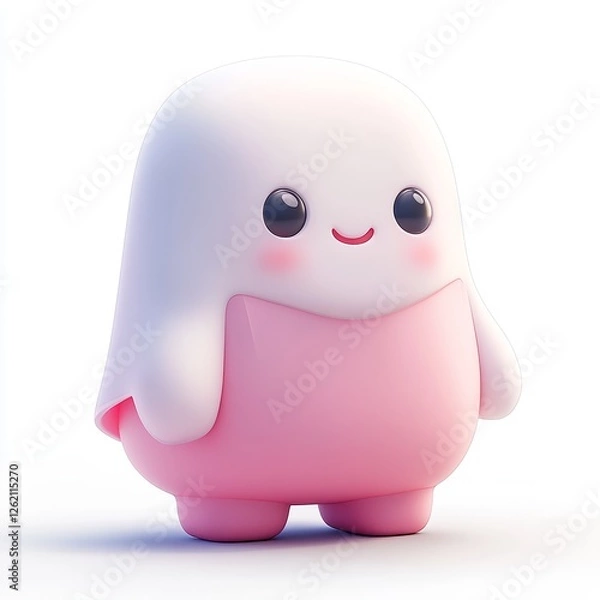 Fototapeta Adorable 3D Character Design with Cute Expression