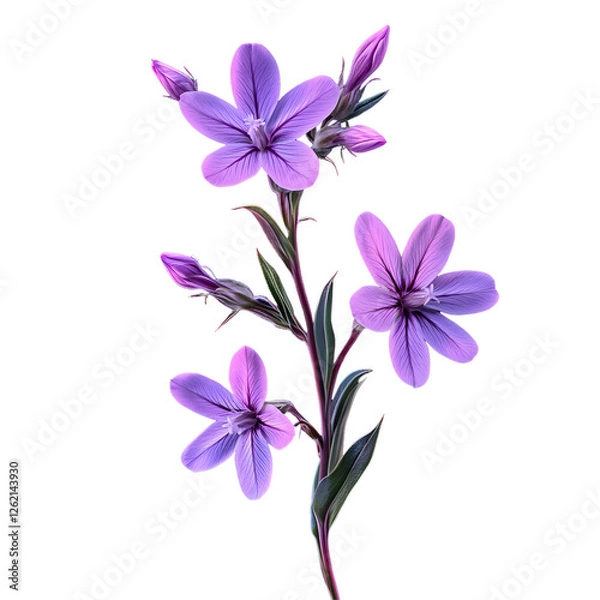 Fototapeta Stargazing silene night sky photorealistic image cosmic setting close-up nature's beauty